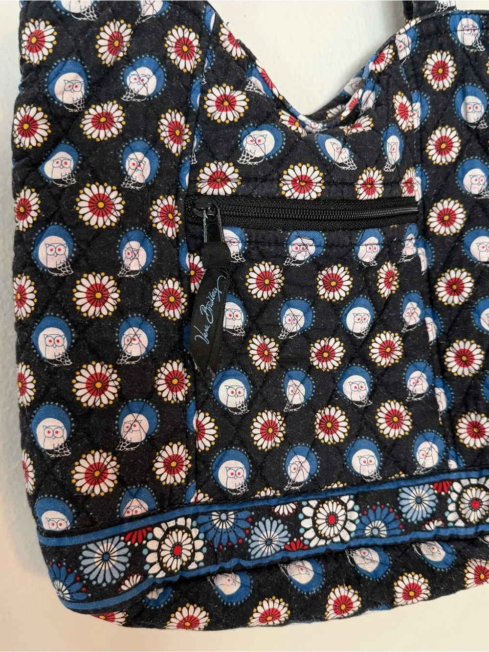 Vera Bradley Tote Purse Night Owl Pattern